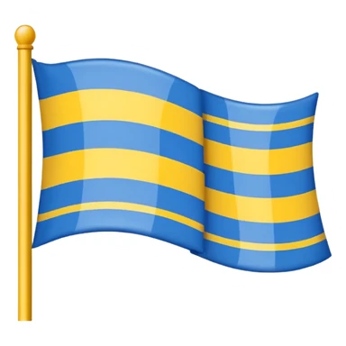A flag with Blue on top than in the middle White and on the bottom yellow only Like 3 Stripes  sticker