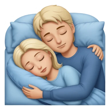 Couple sleep sticker