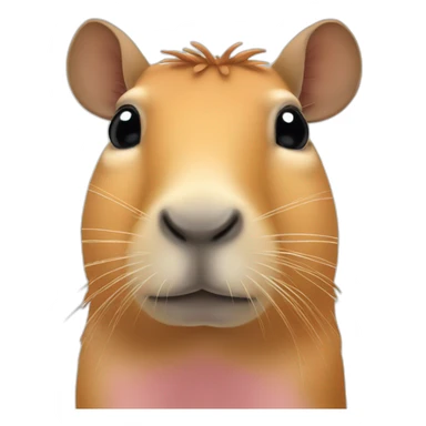capivara rosa sticker