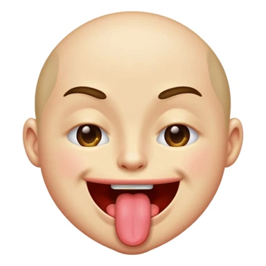 Tongue sticking out while winking  sticker