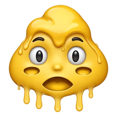 Face melt emoji sticker
