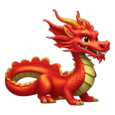  Put a dragon but it’s a Chinese new year sticker