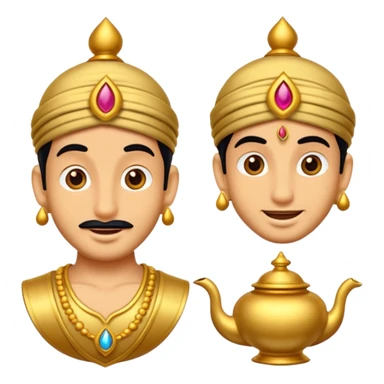 CREATE A EMOJI ALLADIN"S CHIRAG sticker
