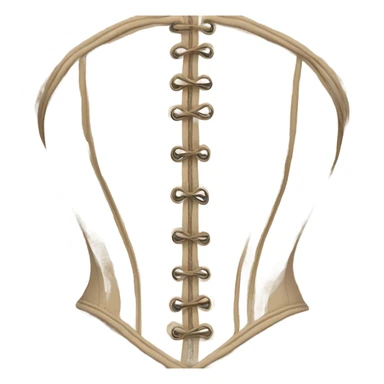 biege lace corset sticker