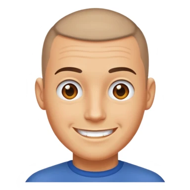 make a emoji about buzz cut man sticker