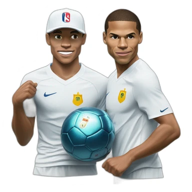 Kylian Mbappé et Rafael Nadal sticker