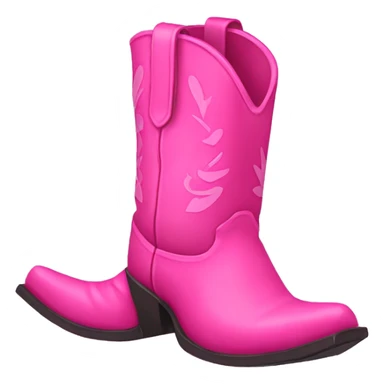 pink cowboy boots  sticker