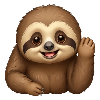 a cute sloth sticker