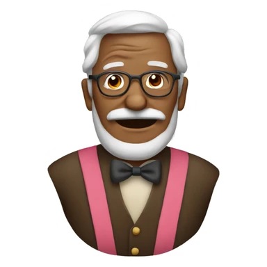 Grandpa with bows sticker