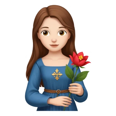 medieval woman  sticker