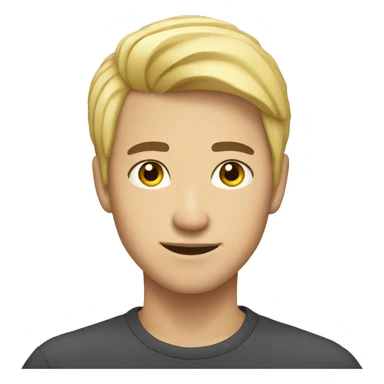 pretty asian male with blonde hair and golden eyes sticker