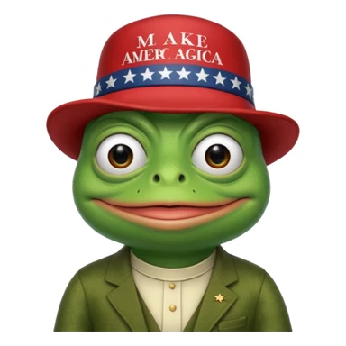 Trump pepe sticker