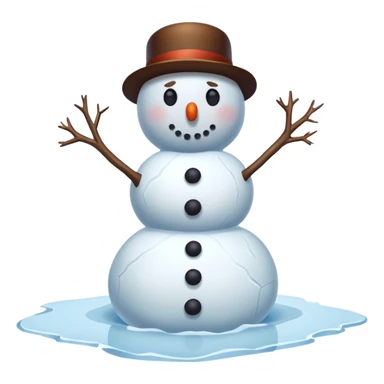 nsowman stcuk in ice block  sticker