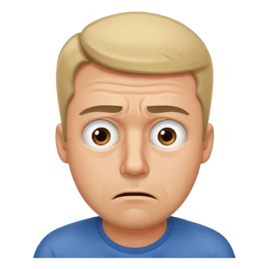 Overwhelmed man sticker