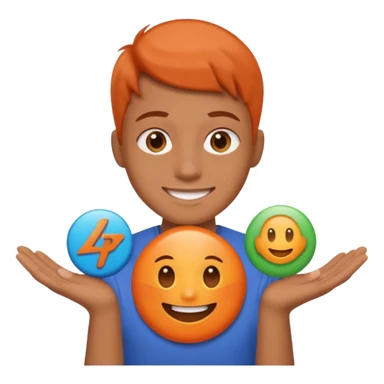 smiling bun who holds a Zapier logo sticker