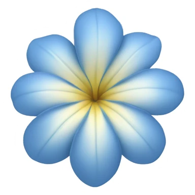 pastel blue Tropical flower sticker