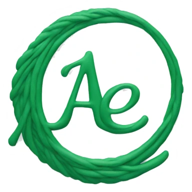 Aerie logo green cursive  sticker
