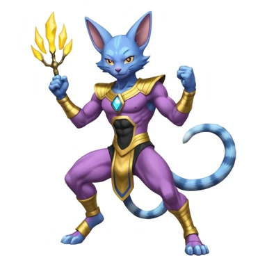 Beerus-Zeraora full body  sticker