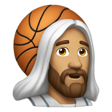 Jesus basketball sticker
