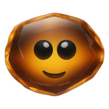 amber stone sticker