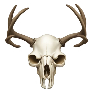 Deer skull sticker
