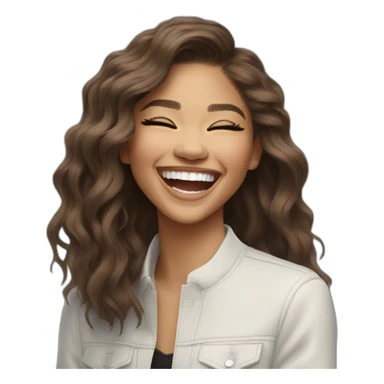 Laughing zendaya sticker