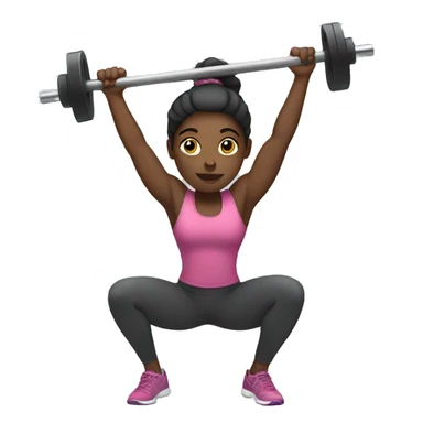 Black girl working out sticker