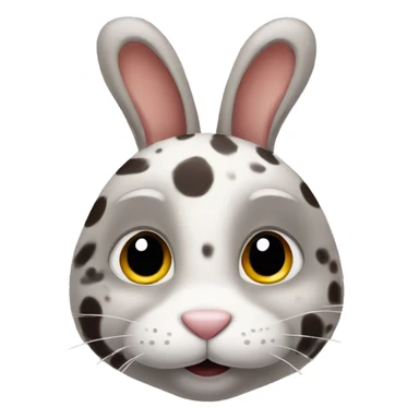 Bunny with spots  sticker