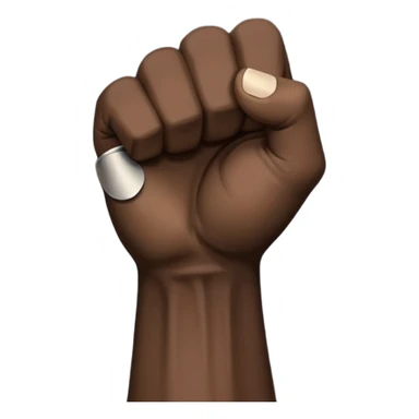 A black fist logo based on rebellion against rome sticker
