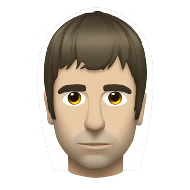 LIAM GALLAGHER FROM OASIS HEAD sticker