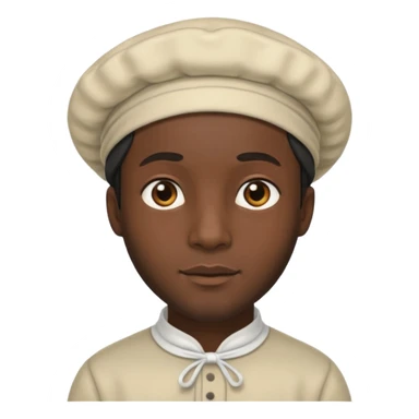 black man with a bonnet on sticker