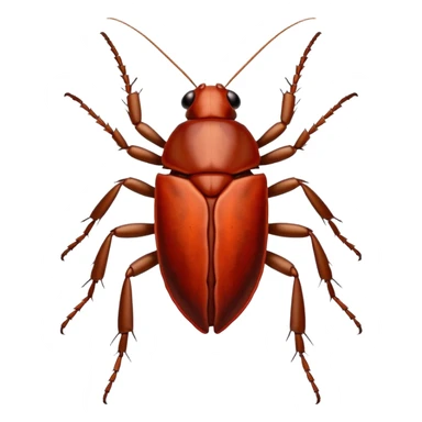 cockroach with "RED" written on its back sticker