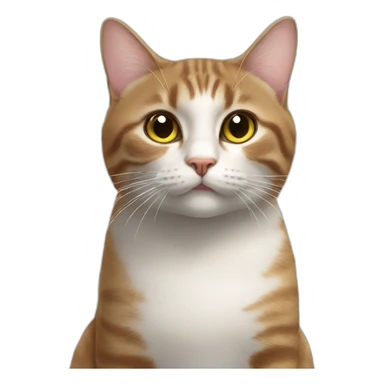 Caca avec chat sticker
