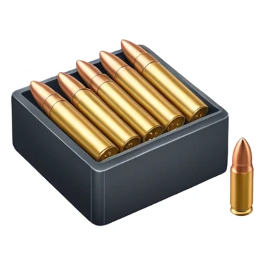A box of bullets sticker