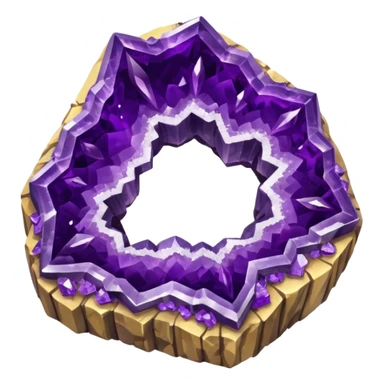 An amethyst geode sticker