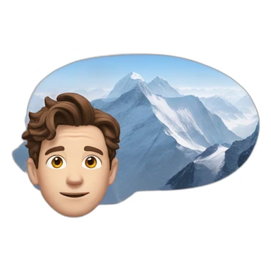 Tom holland en haut de l’Everest sticker