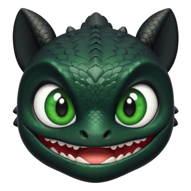 Toothless face only from how to train your Dragon sticker