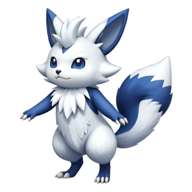 Zangoose-Meowstic-Fakémon-hybrid-creature (full body)  sticker