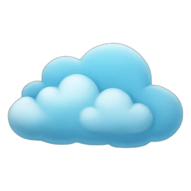 sky blue cloud sticker