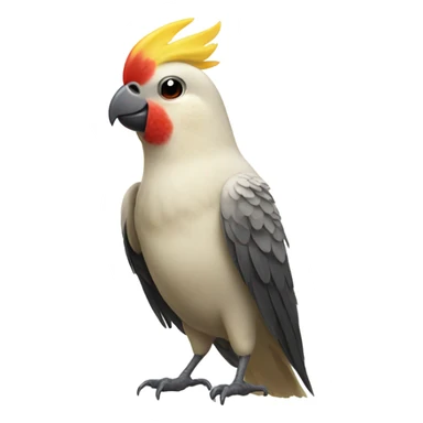 cockatiel celebrating sticker