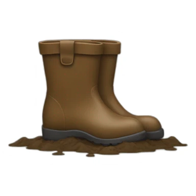 boot in mud sticker