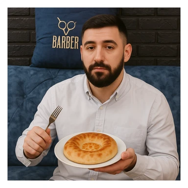 birinchidagi odamni yuziga 2 rasmdagi odamga uxshatib chizib bergin xuddu shunday non yen utirganini sticker