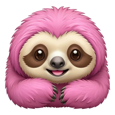 pink sloth sticker