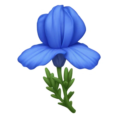 Blue bonnet flower sticker