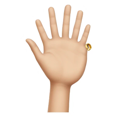 Hand with half a ring finger  sticker