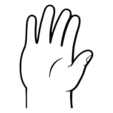 hand waving sticker