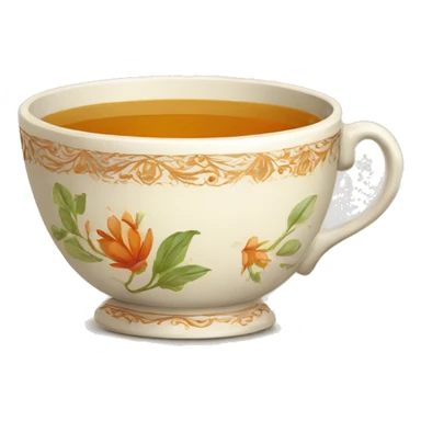 vintage tea indian cup sticker