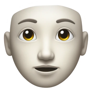 Ghost kiss face sticker