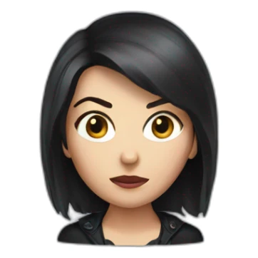 head Black Widow sticker