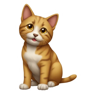 Köpek kedi karışımı mutasyonlu on bacaklı sticker